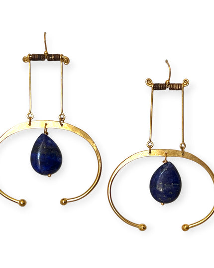 Colorful suspended gemstone statement earrings - Sundara Joon