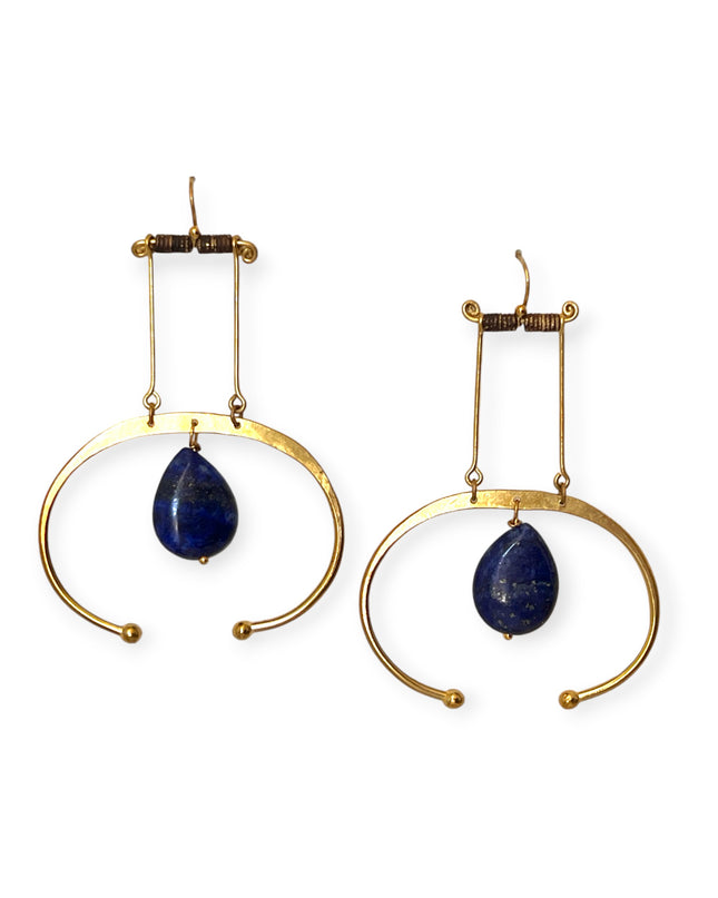 Colorful suspended gemstone statement earrings - Sundara Joon