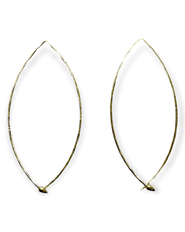 Darting back metal hoop earringsSundara Joon