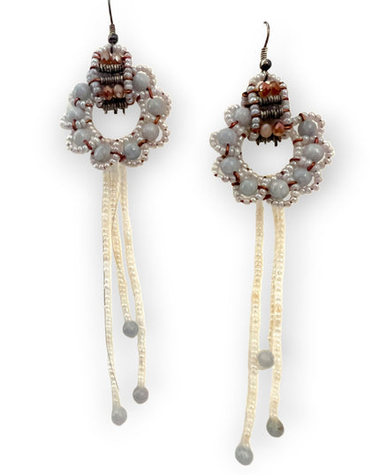 Dramatic larimar chandelier earringsSundara Joon