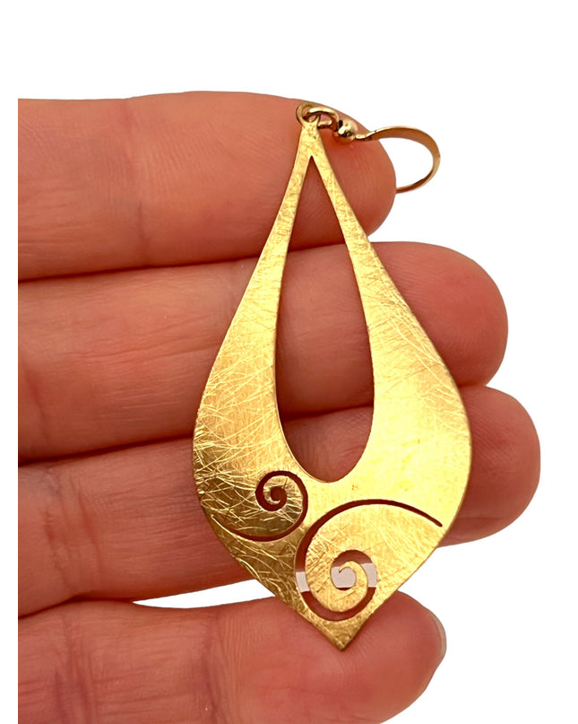 Drop earrings with organic design cutout - Sundara Joon