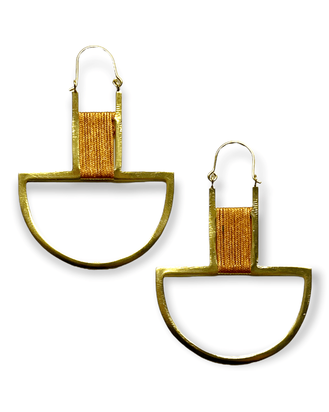 Drop statement earrings with pop of color - Sundara Joon