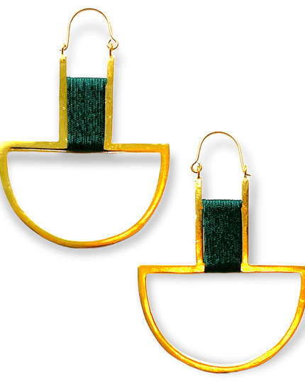 Drop statement earrings with pop of color - Sundara Joon