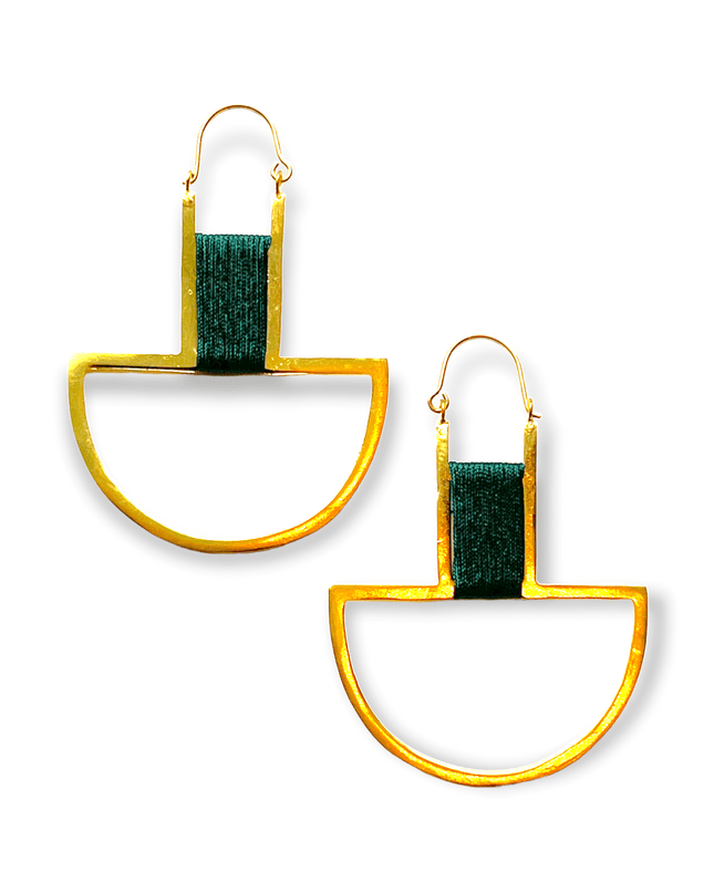 Drop statement earrings with pop of color - Sundara Joon