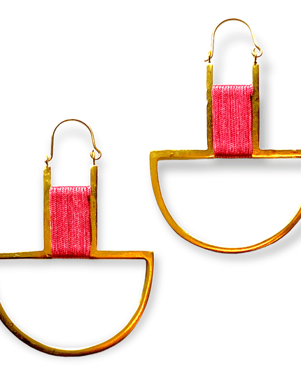 Drop statement earrings with pop of color - Sundara Joon