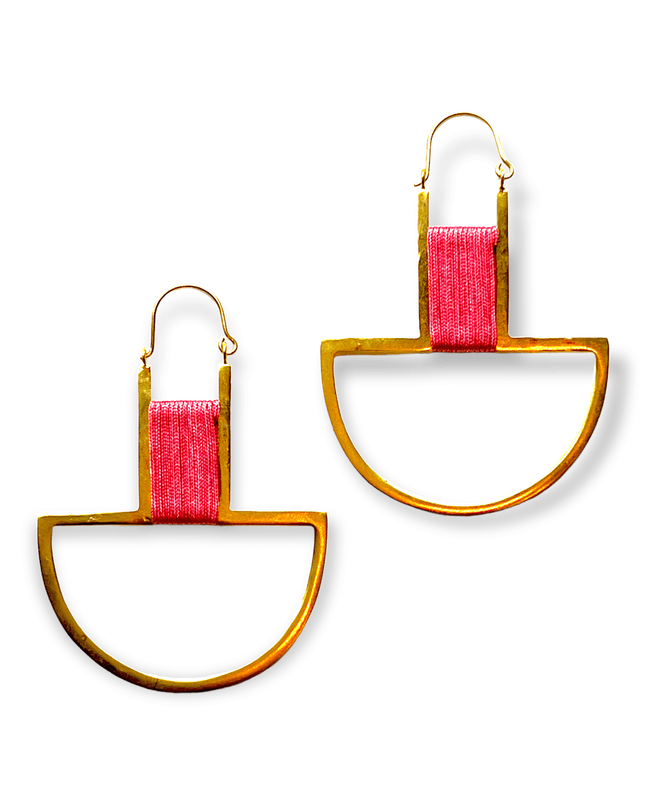 Drop statement earrings with pop of color - Sundara Joon