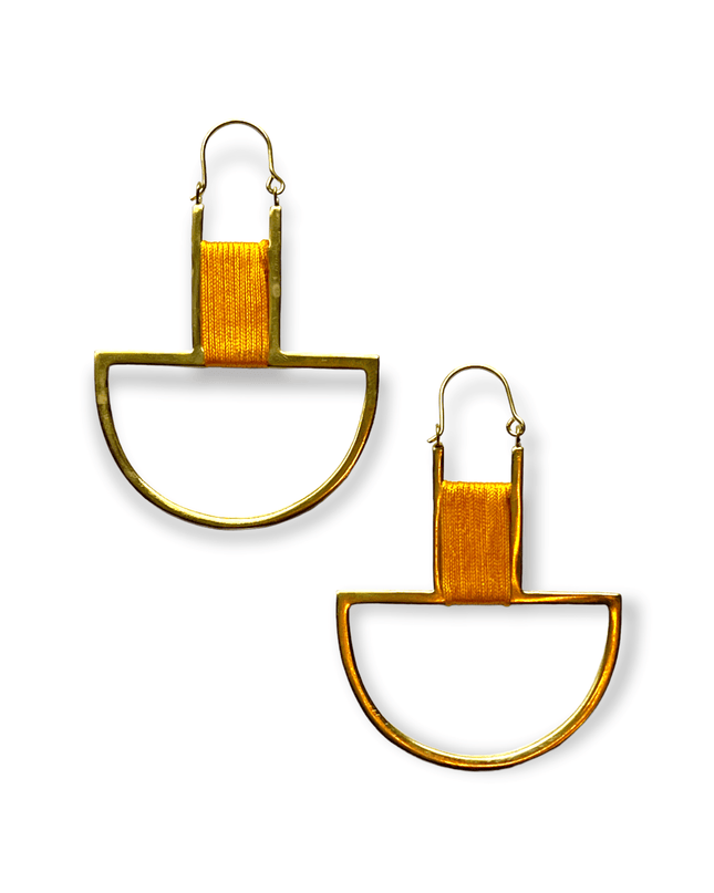 Drop statement earrings with pop of color - Sundara Joon