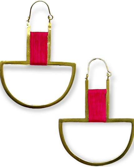 Drop statement earrings with pop of color - Sundara Joon