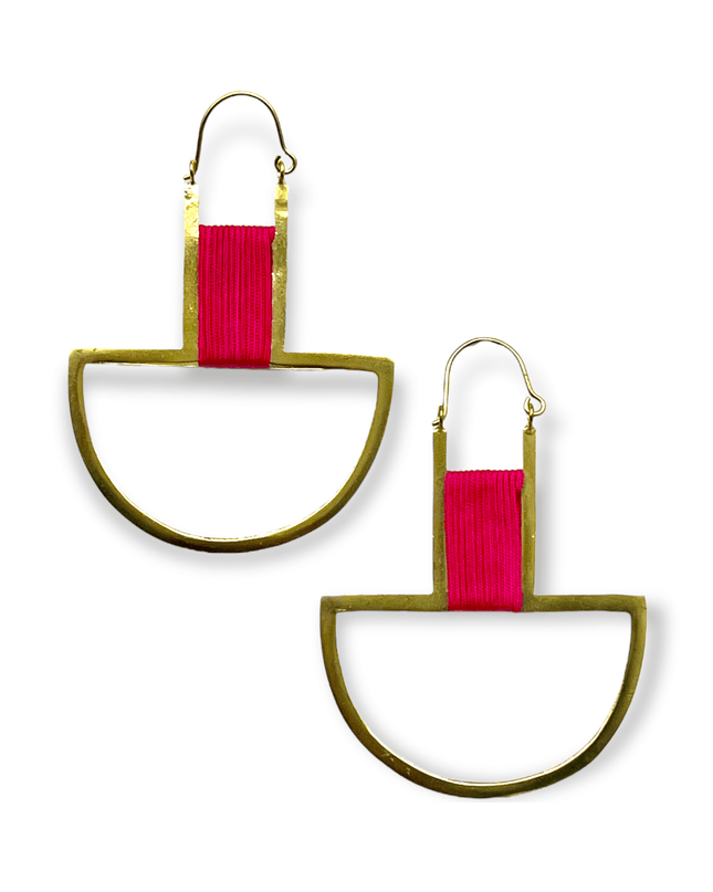 Drop statement earrings with pop of color - Sundara Joon