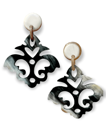 Fleur de lys inspired shaped earrings - Sundara Joon