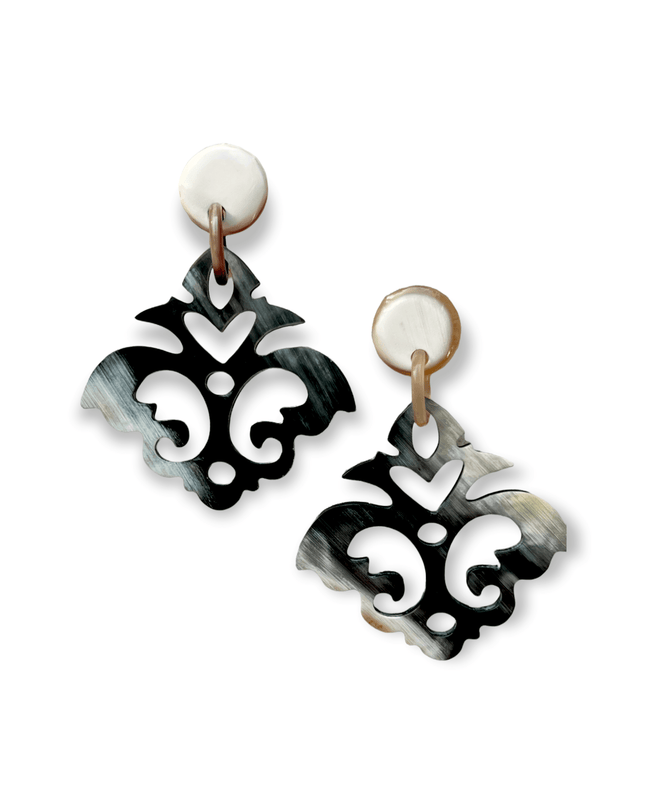 Fleur de lys inspired shaped earrings - Sundara Joon