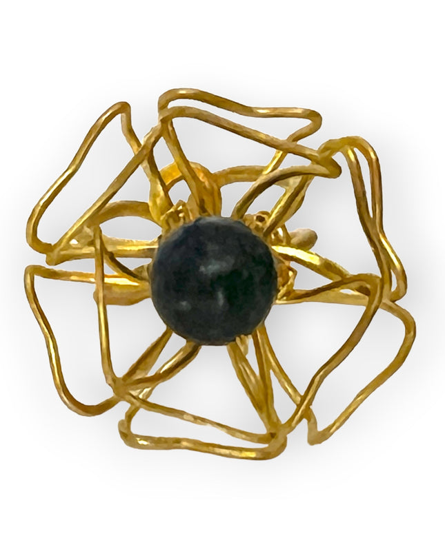 Floral inspired gemstone statement ring - Sundara Joon