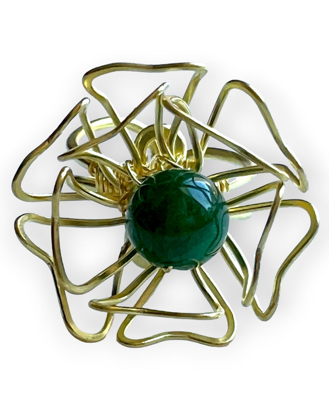 Floral inspired gemstone statement ring - Sundara Joon