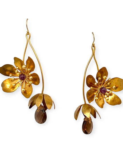 Flower power earrings with gemstones for a colorful look- Sundara Joon