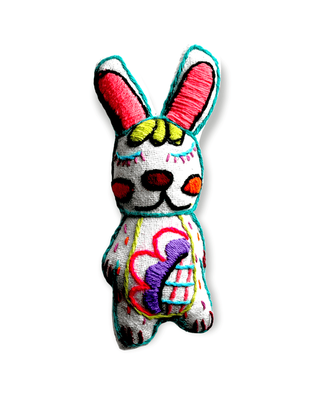 Funny bunny fabric pendantSundara Joon