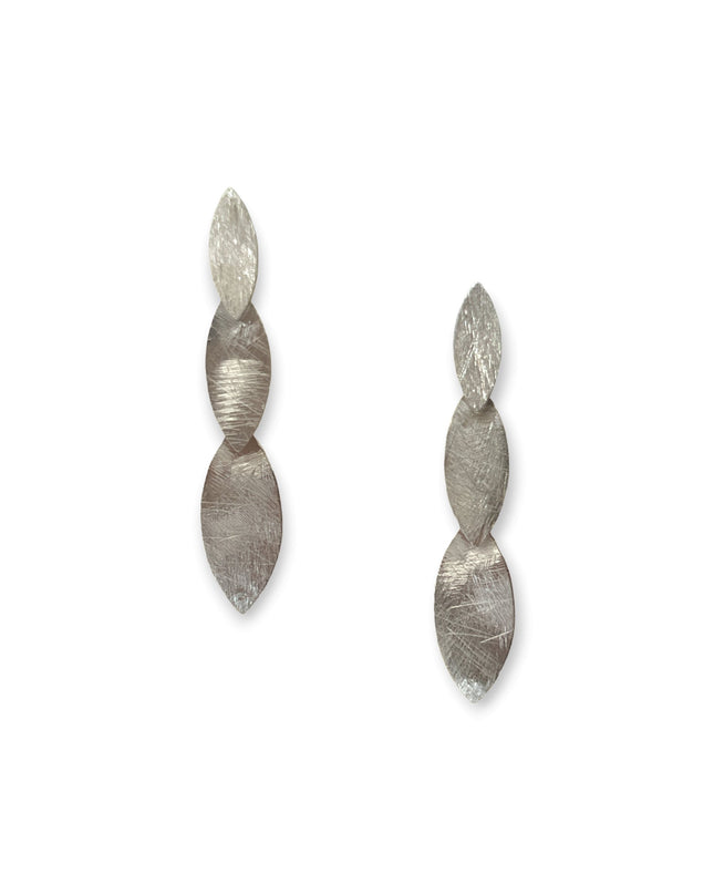 Linked ovals sterling silver drop earrings - Sundara Joon