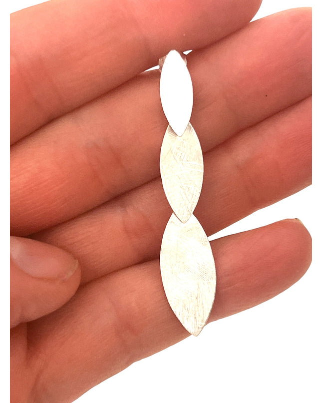 Linked ovals sterling silver drop earrings - Sundara Joon