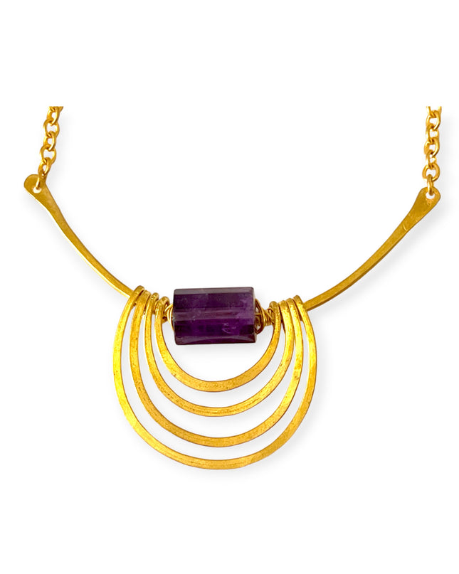 Modern amethyst pendant necklace - Sundara Joon