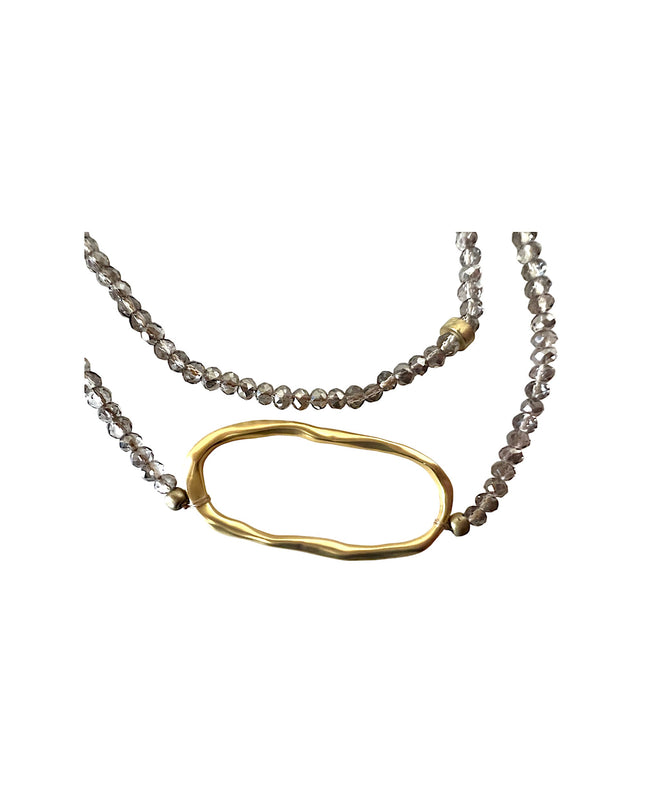 Modern beaded necklace with pearls - Sundara Joon