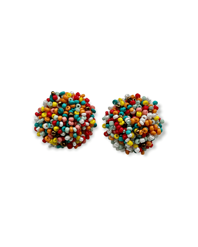 Multi color beaded earrings that deliver on the fun - Sundara Joon