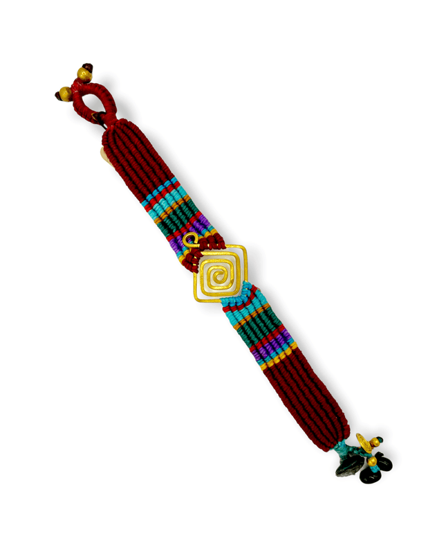 Multi-colored tribal bracelet with accent - Sundara Joon