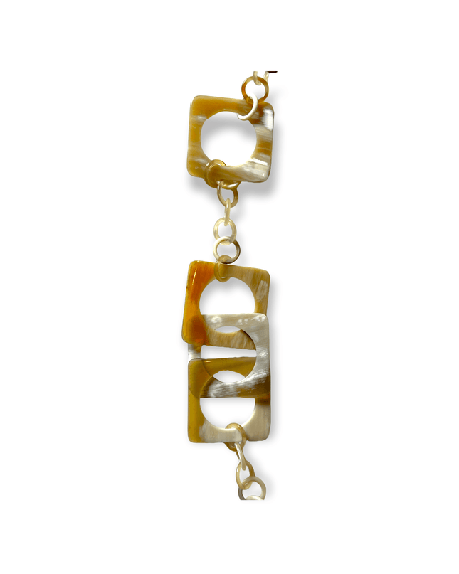 Natural multi-shaped link statement necklace - Sundara Joon