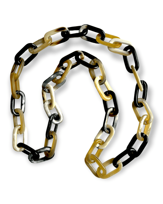 Natural variated "0" shape linked necklace - Sundara Joon