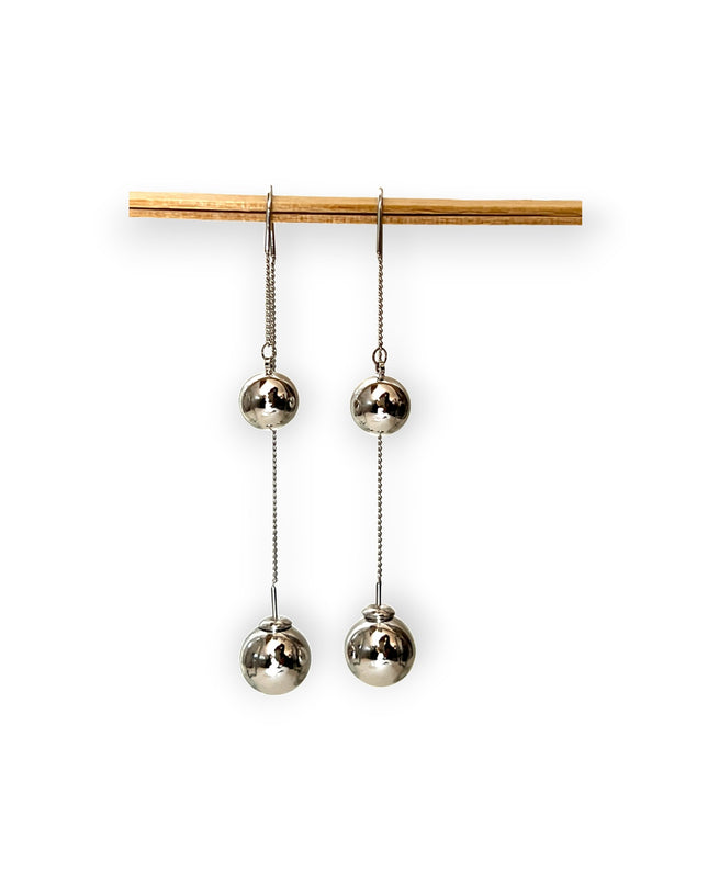 Newtons cradle drop earrings - Sundara Joon