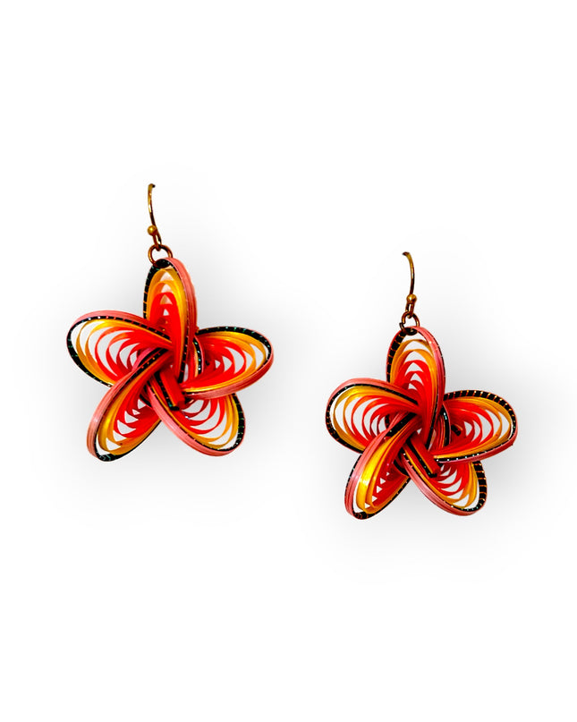 Organic bamboo earrings bursting color and opportunities - Sundara Joon