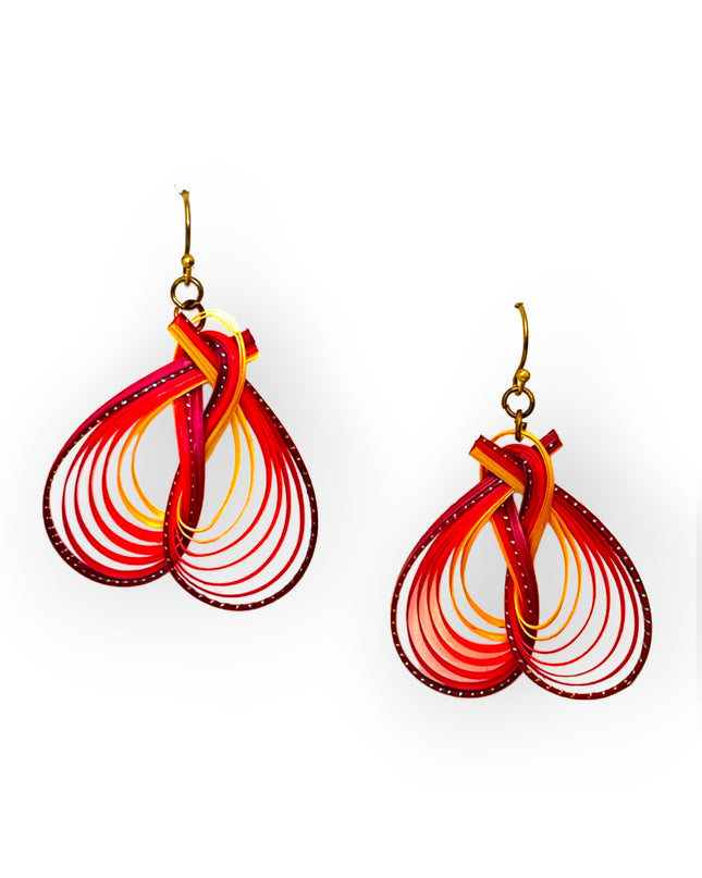 Organic bamboo earrings bursting color and opportunities - Sundara Joon