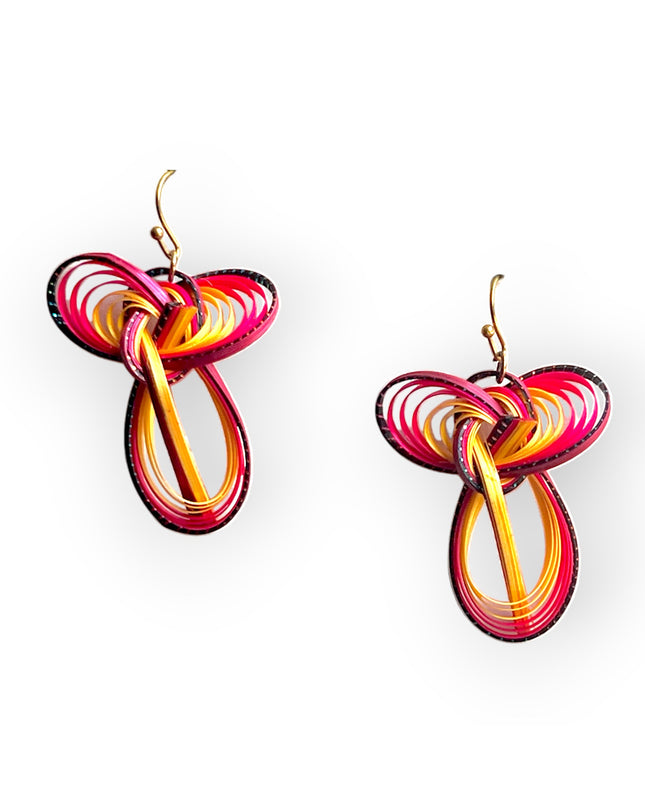 Organic bamboo earrings bursting color and opportunities - Sundara Joon