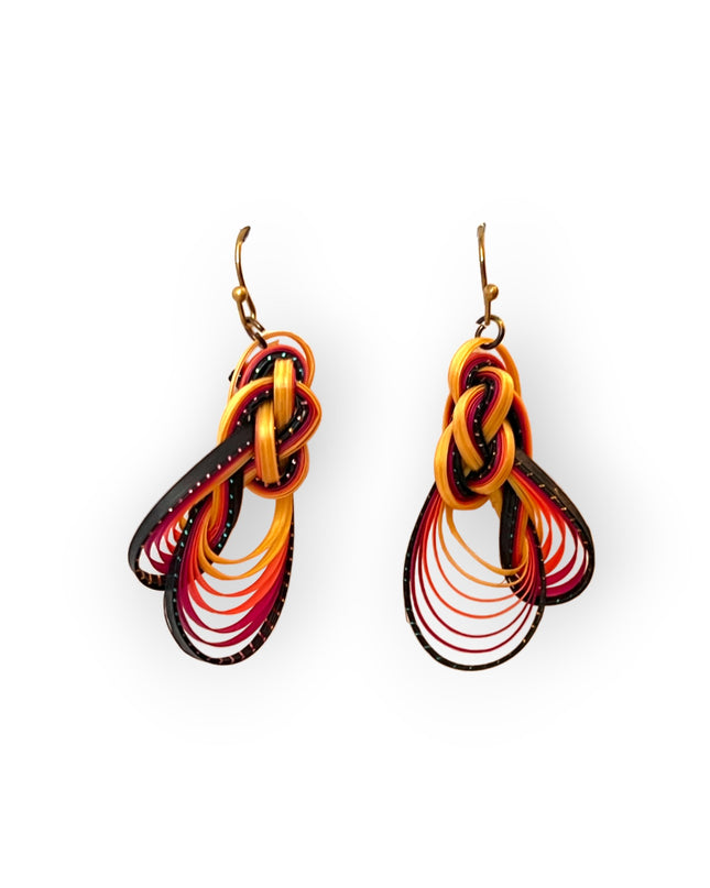 Organic bamboo earrings bursting color and opportunities - Sundara Joon