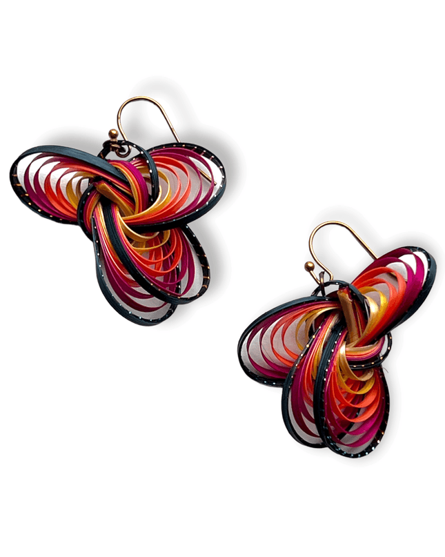 Organic bamboo earrings bursting color and opportunities - Sundara Joon