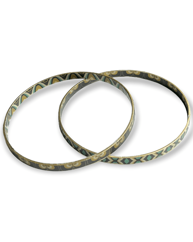 Pair of globally inspired bangles for the travel lover - Sundara Joon