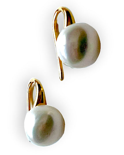 Petite simple modern pearl drop earringsSundara Joon