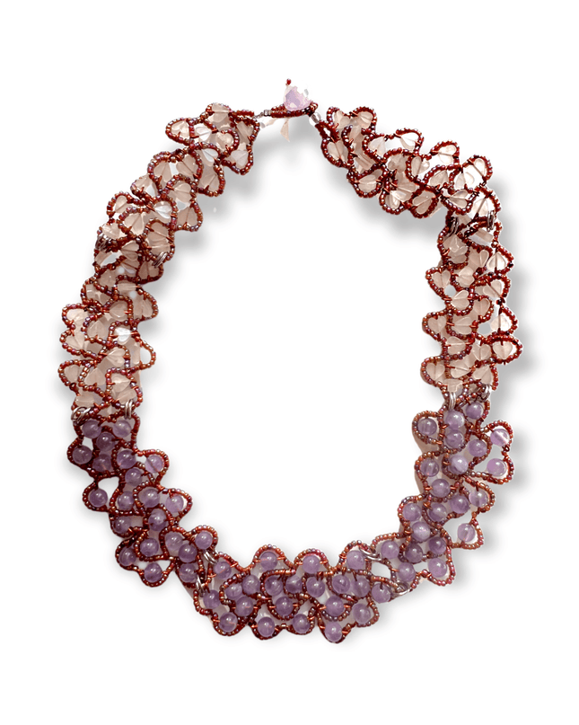 Pink and purple amethyst choker length necklace - Sundara Joon