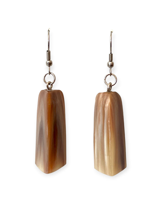 Rustic simplicity horn drop earrings - Sundara Joon