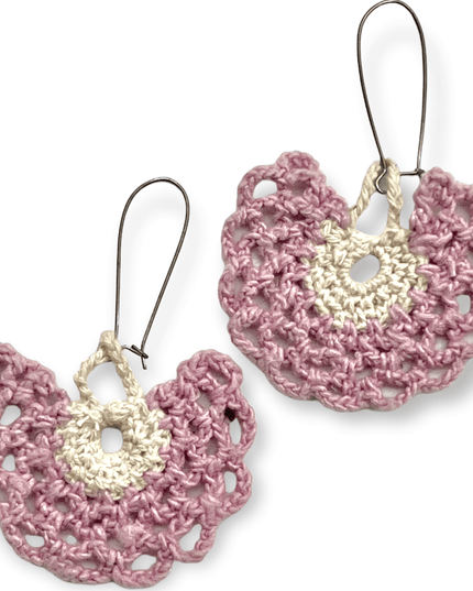 Silk flower statement drop earrings - Sundara Joon