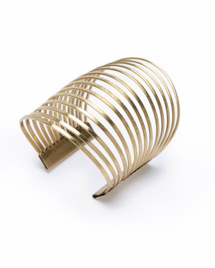 Statement cuff bracelet in metal that for a bold look at Sundara Joon