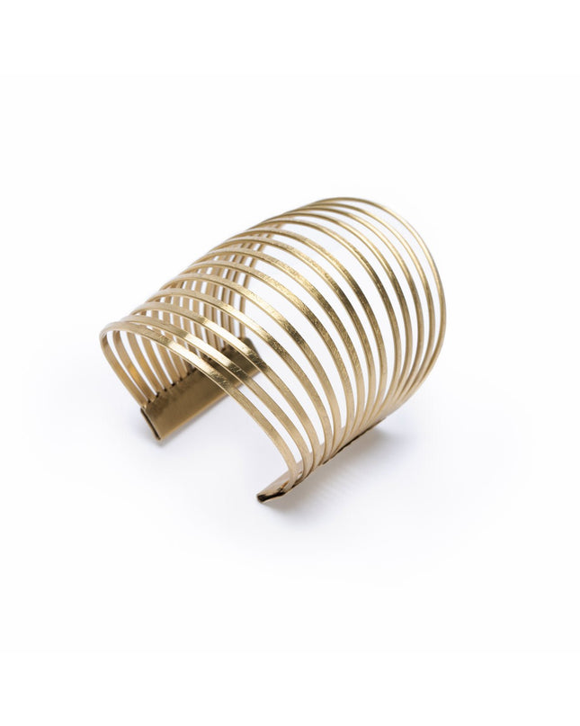 Statement cuff bracelet in metal that for a bold look at Sundara Joon