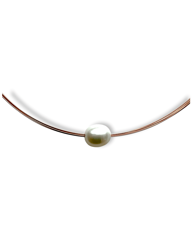 Steel and pearl necklace - Sundara Joon