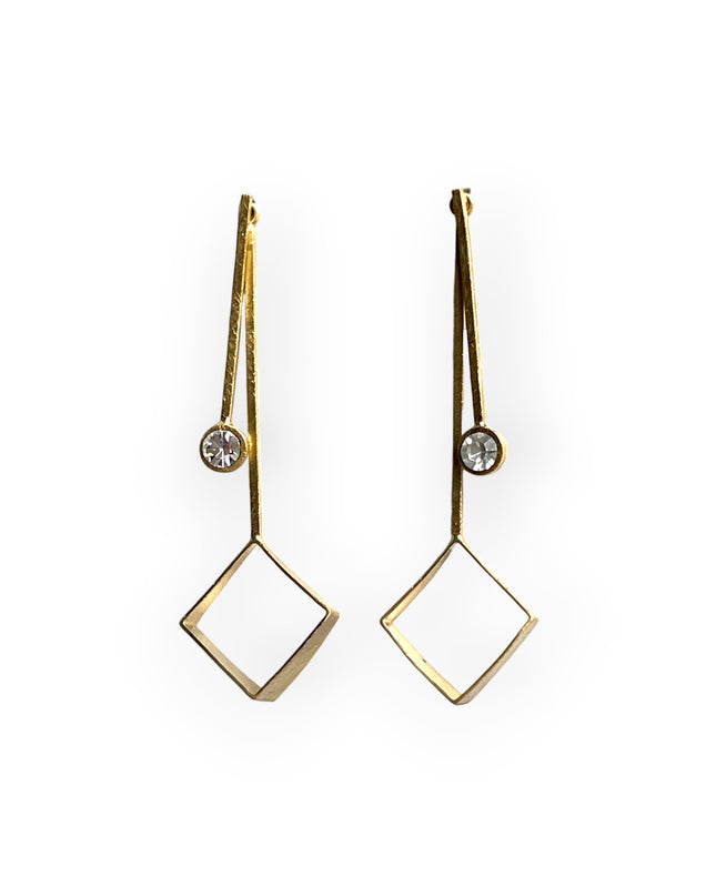 Striking crystal drop earrings - Sundara Joon