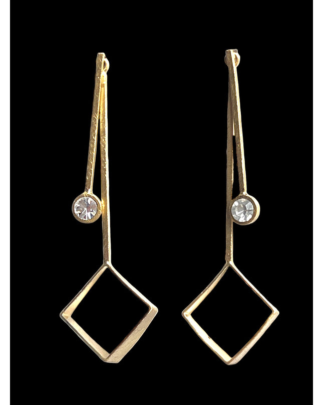 Striking crystal drop earrings - Sundara Joon