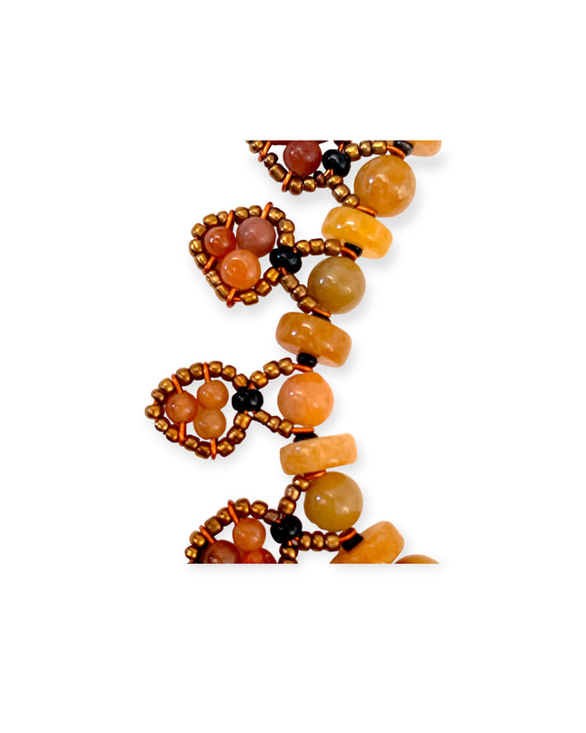 Tribal inspired agate necklace - Sundara Joon