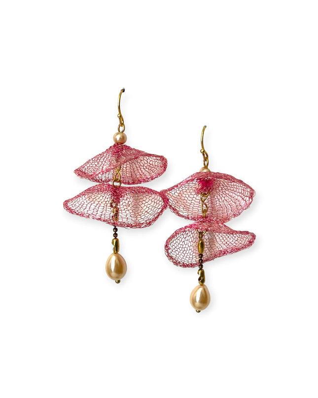 Underwater freshwater pearl drop statement earrings - Sundara Joon