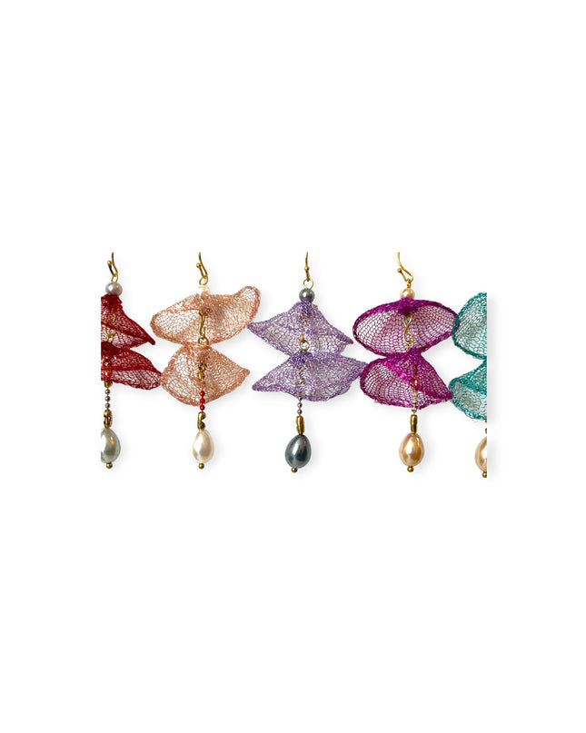 Underwater freshwater pearl drop statement earrings - Sundara Joon