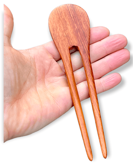 Wooden handmade hair pick or comb for long hair - Sundara Joon