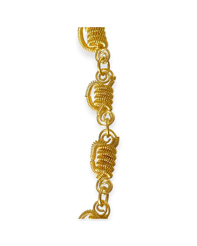 Woven links brass metal bracelet - Sundara Joon