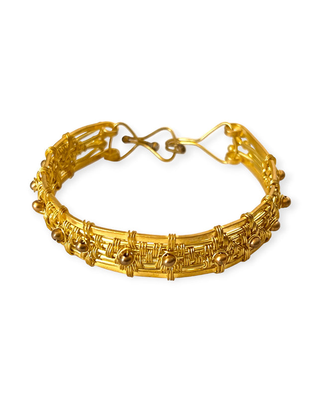 Woven metal bracelet with clasp - Sundara Joon